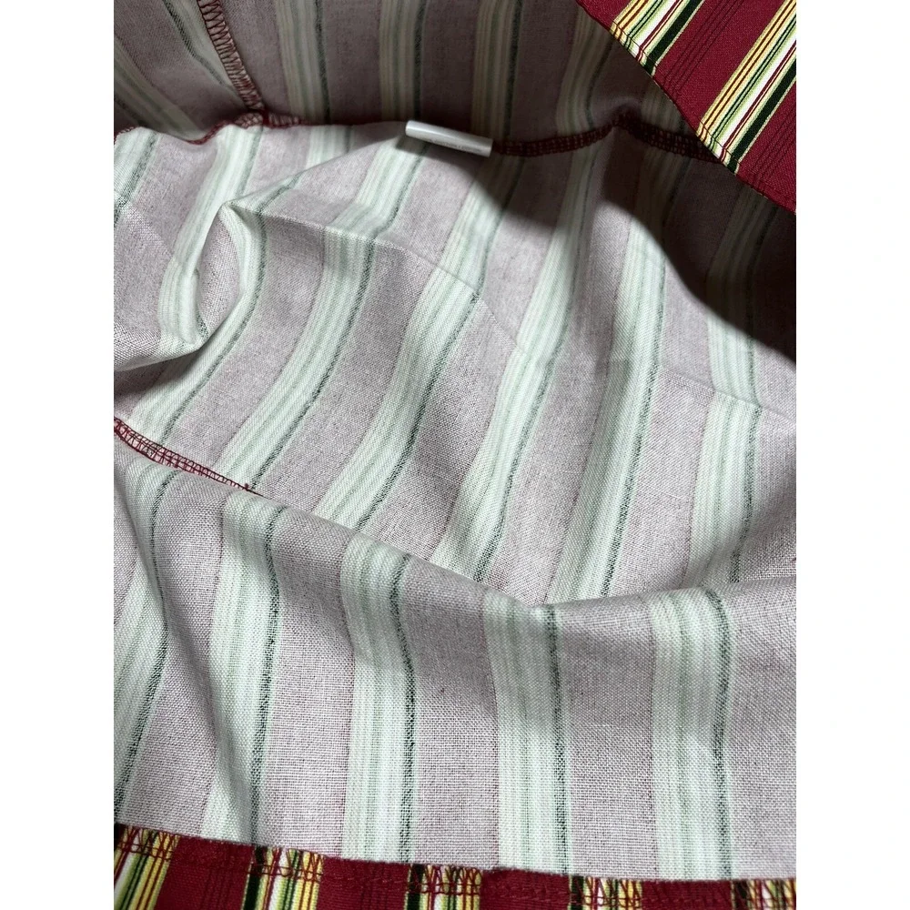 Longaberger Basket Holiday Stripe Liner Basket Liner 2006 Nature Holiday Hostess